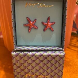 Betsey Johnson Starfish Earrings